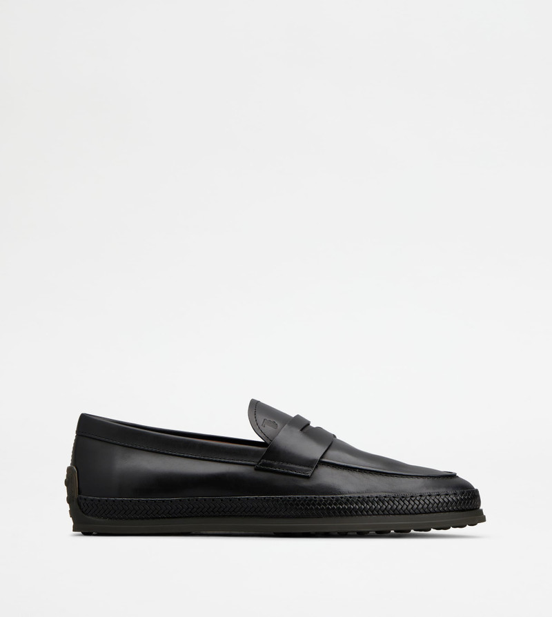 LOAFERS IN LEATHER - BLACK 1