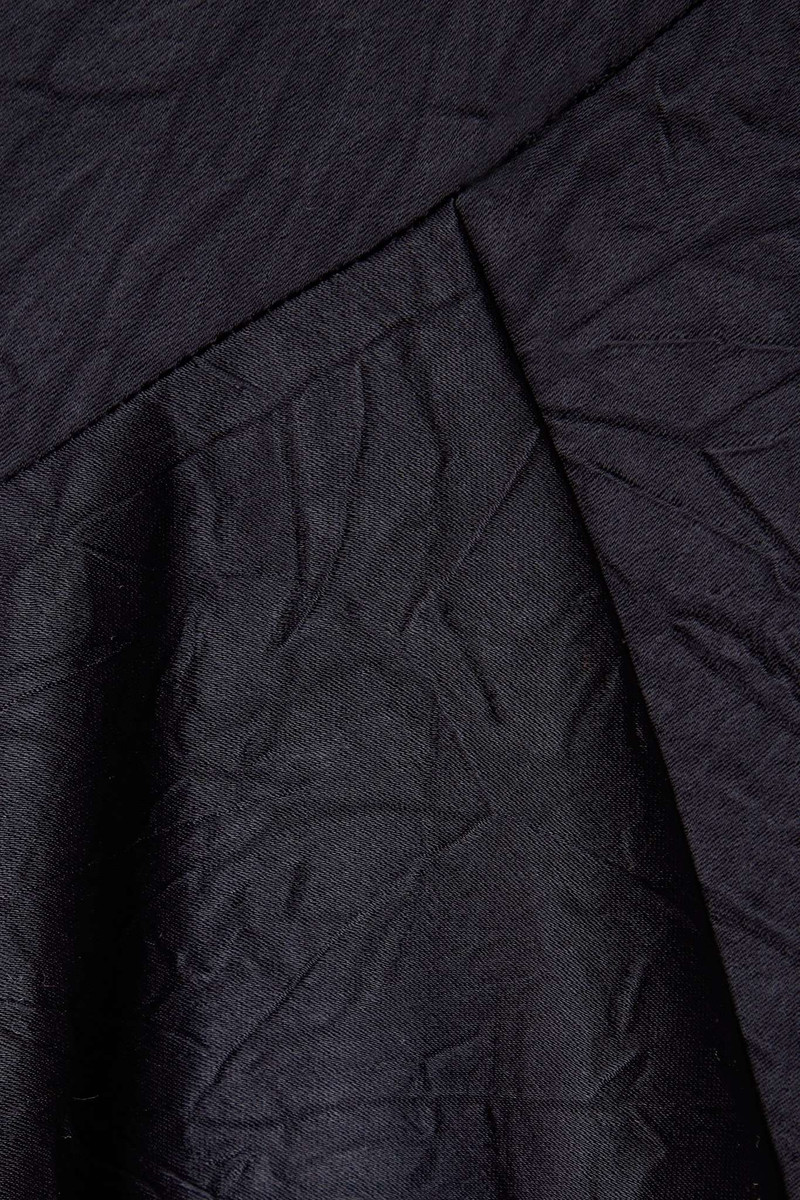 Draped crinkled-satin midi skirt 4