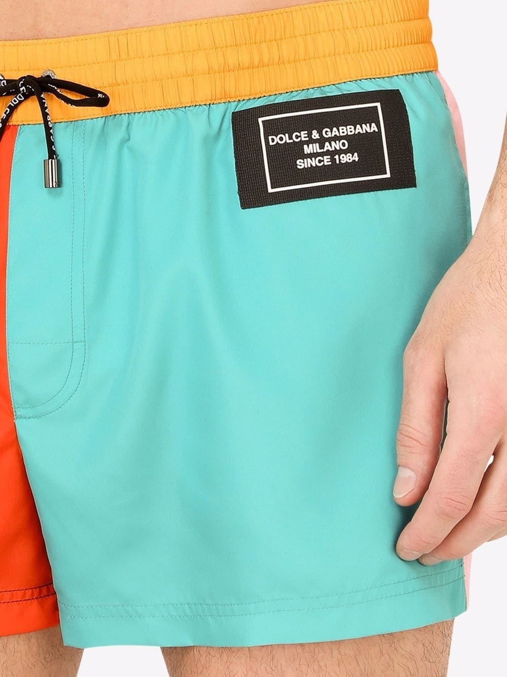 colour-block swim shorts - 4