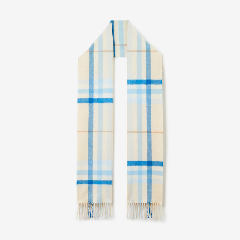 Exaggerated Check Cashmere Scarf 1