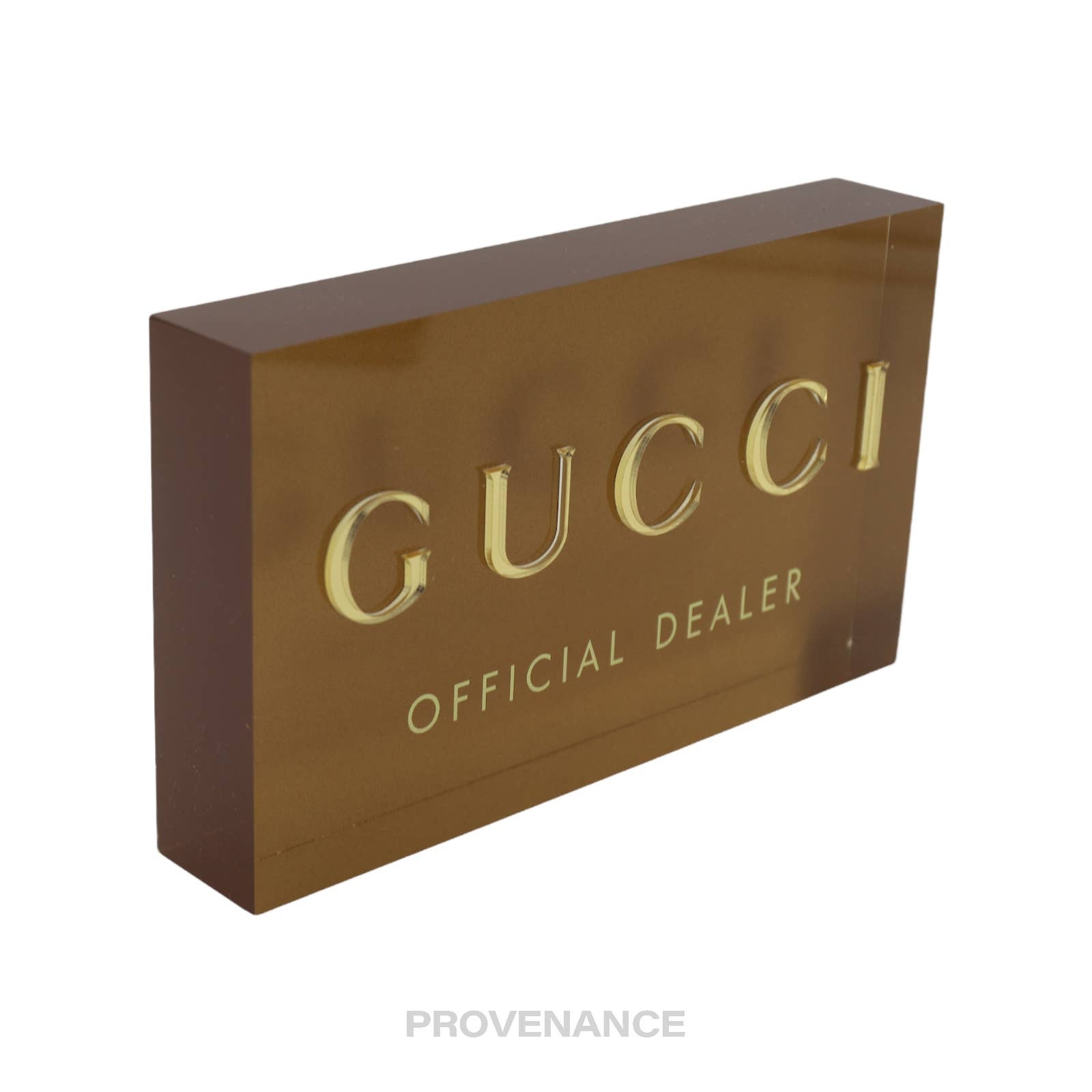 GUCCI Gucci Official Dealer Retail Store Sign | provenance | REVERSIBLE