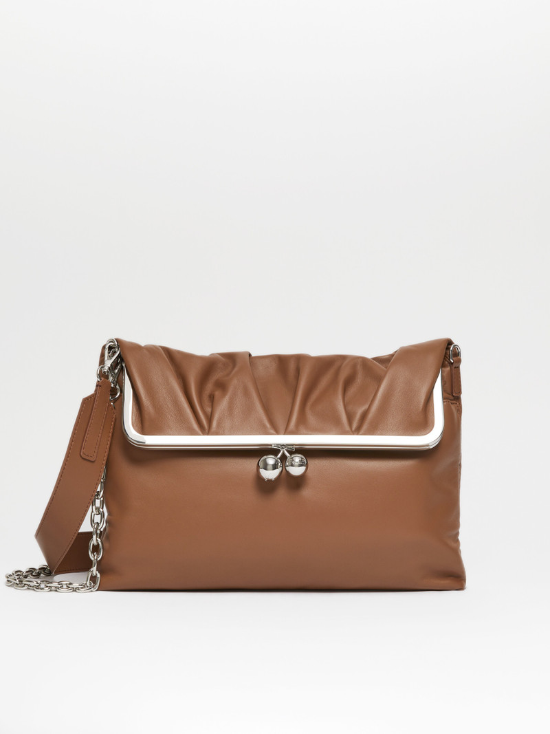 SLALOM Nappa leather clutch-style Pasticcino Bag 1