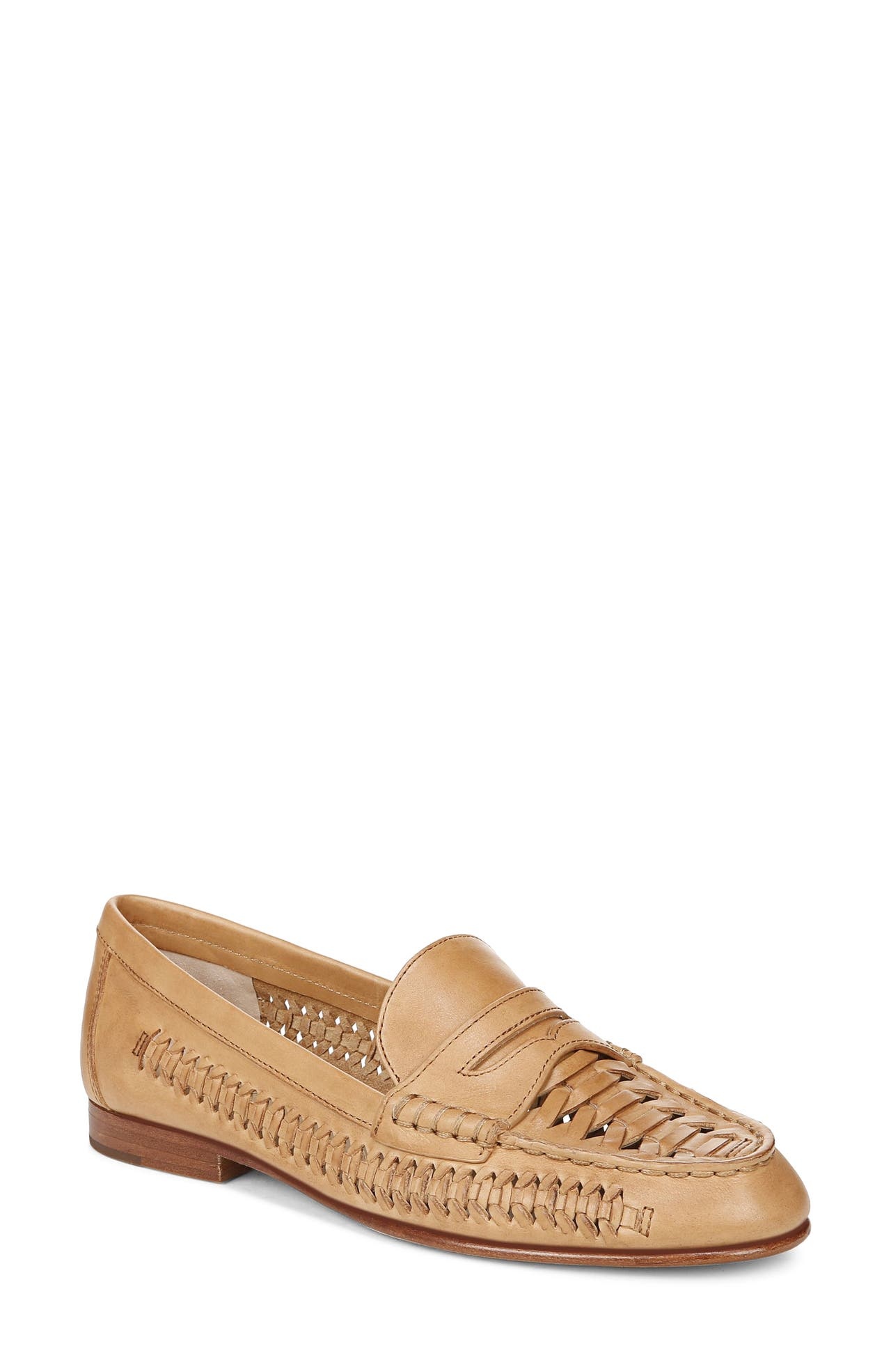 Veronica Beard Woven Penny Loafer in Natural at Nordstrom - 1