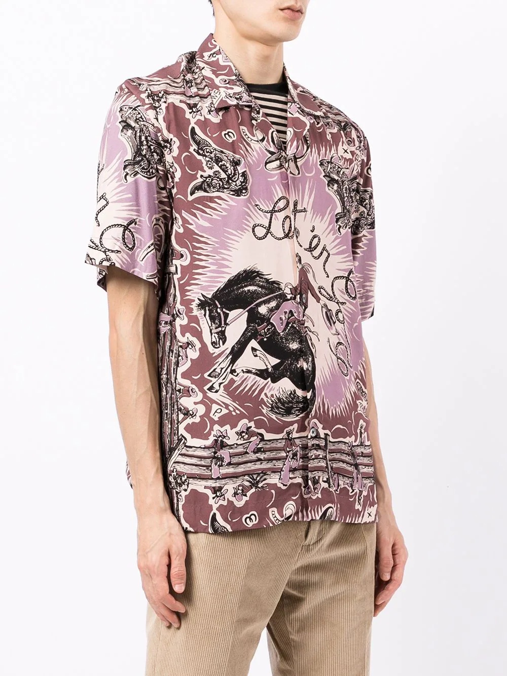 Cowboy graphic-print shirt - 3