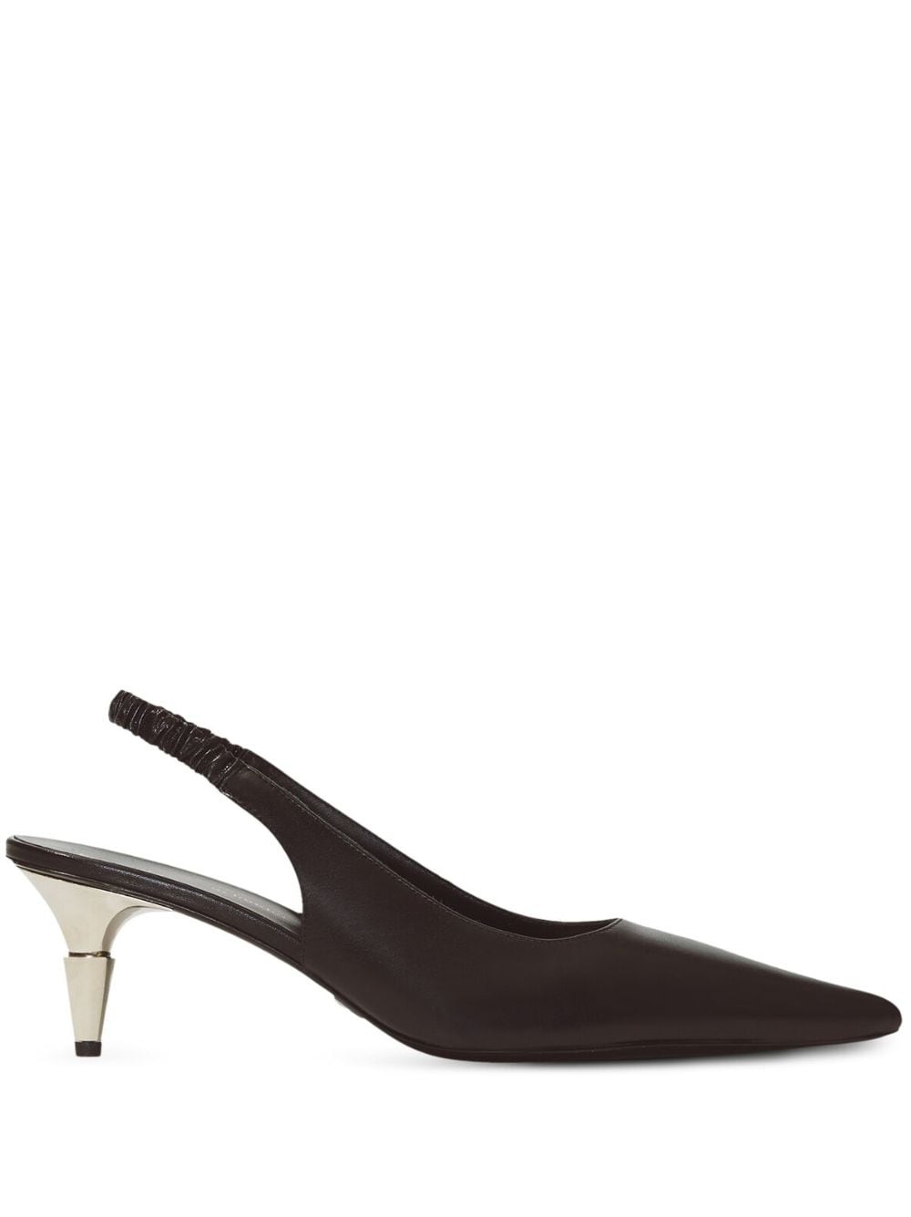 Spike slingback leather pumps - 1