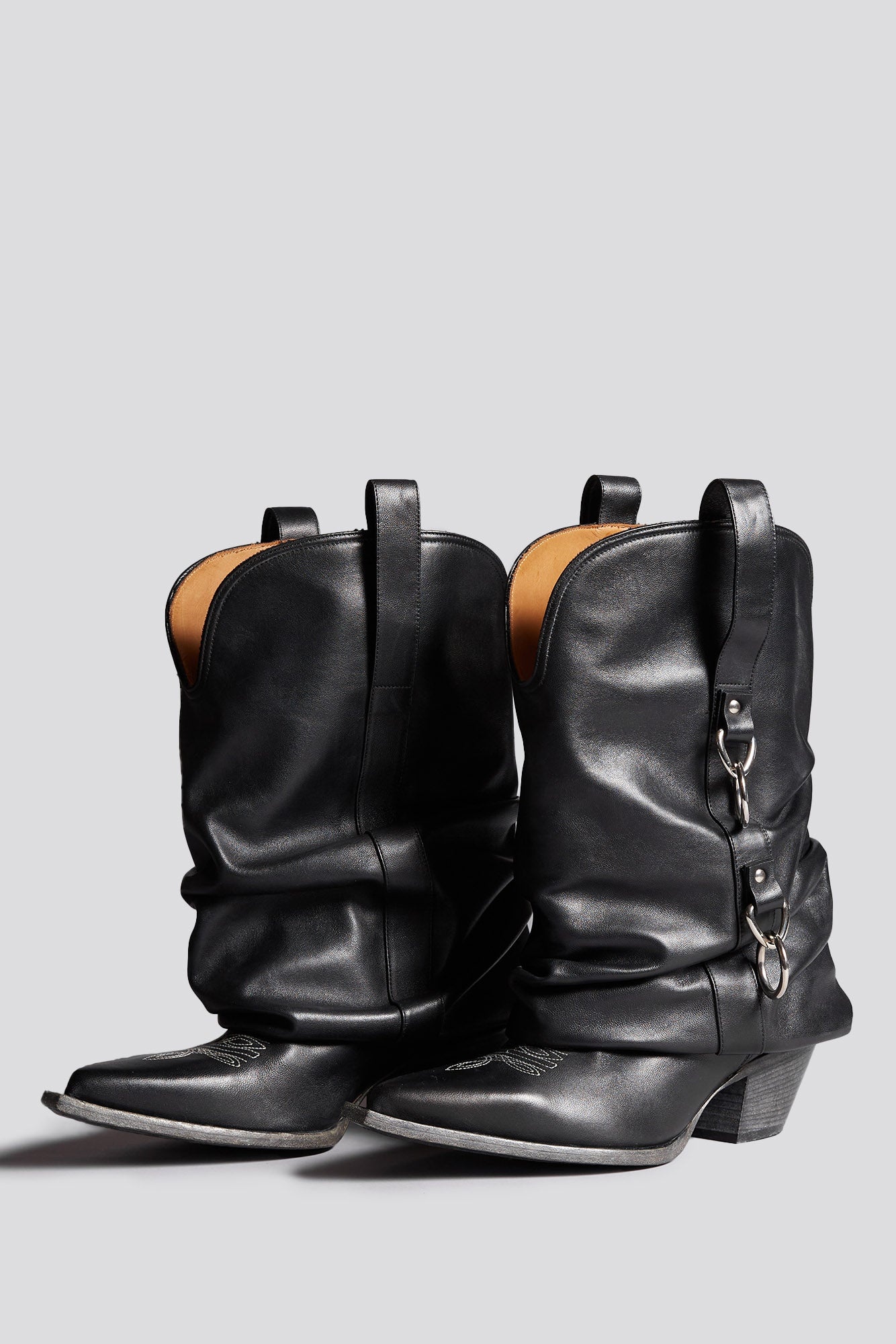 HARNESS LOW RIDER BOOT - BLACK WITH HARNESS -R13 - 4