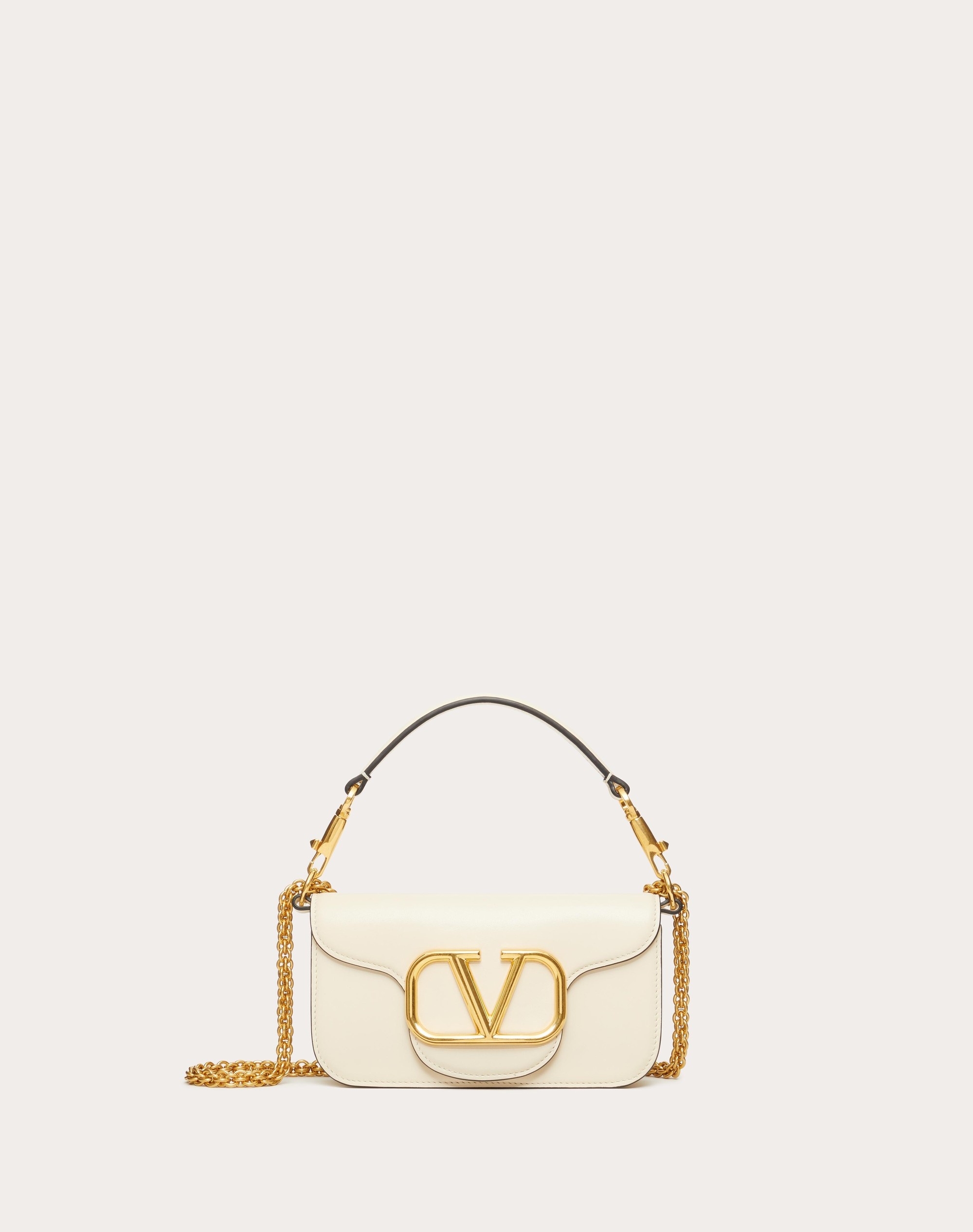 VALENTINO GARAVANI LOCÒ SMALL SHOULDER BAG IN CALFSKIN - 1