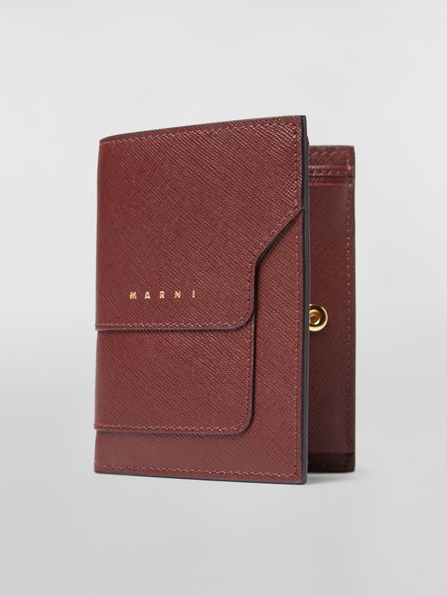 SAFFIANO LEATHER BI-FOLD MONO-COLOURED WALLET - 4