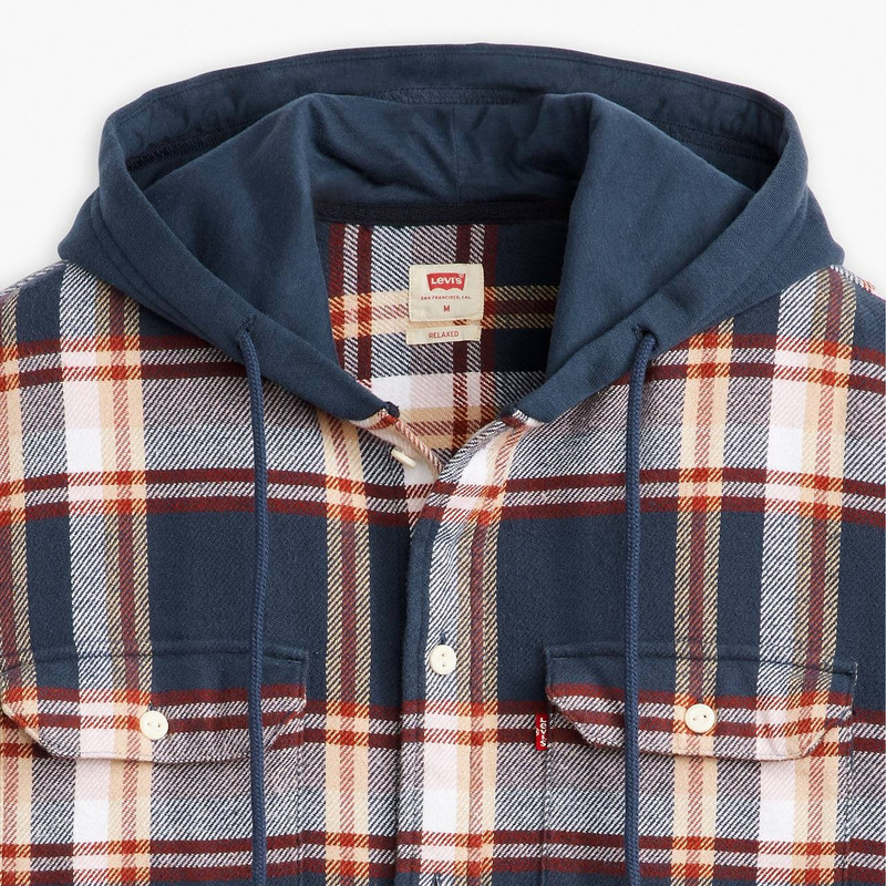 HOODED CLASSIC WORKER SHIRT 4