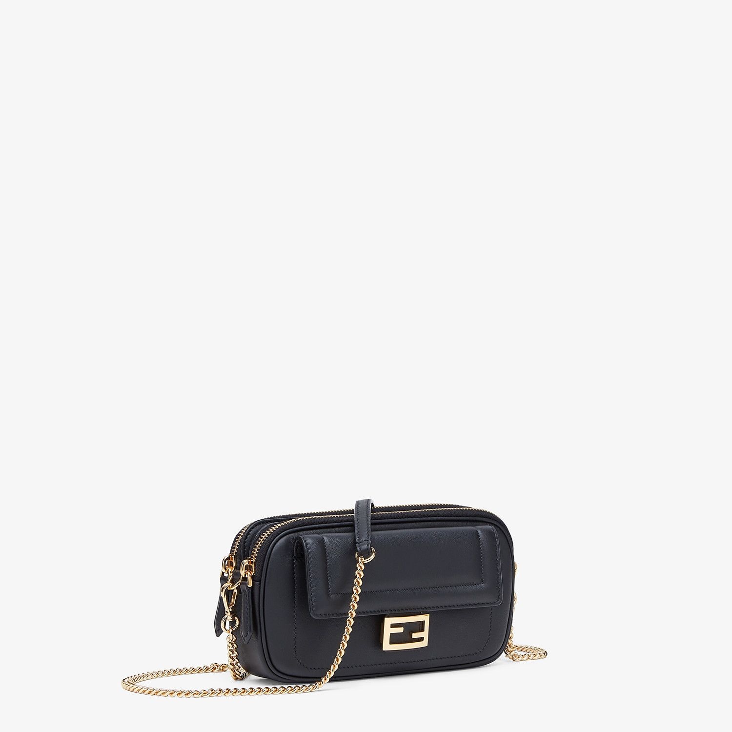 Black leather mini bag - 3