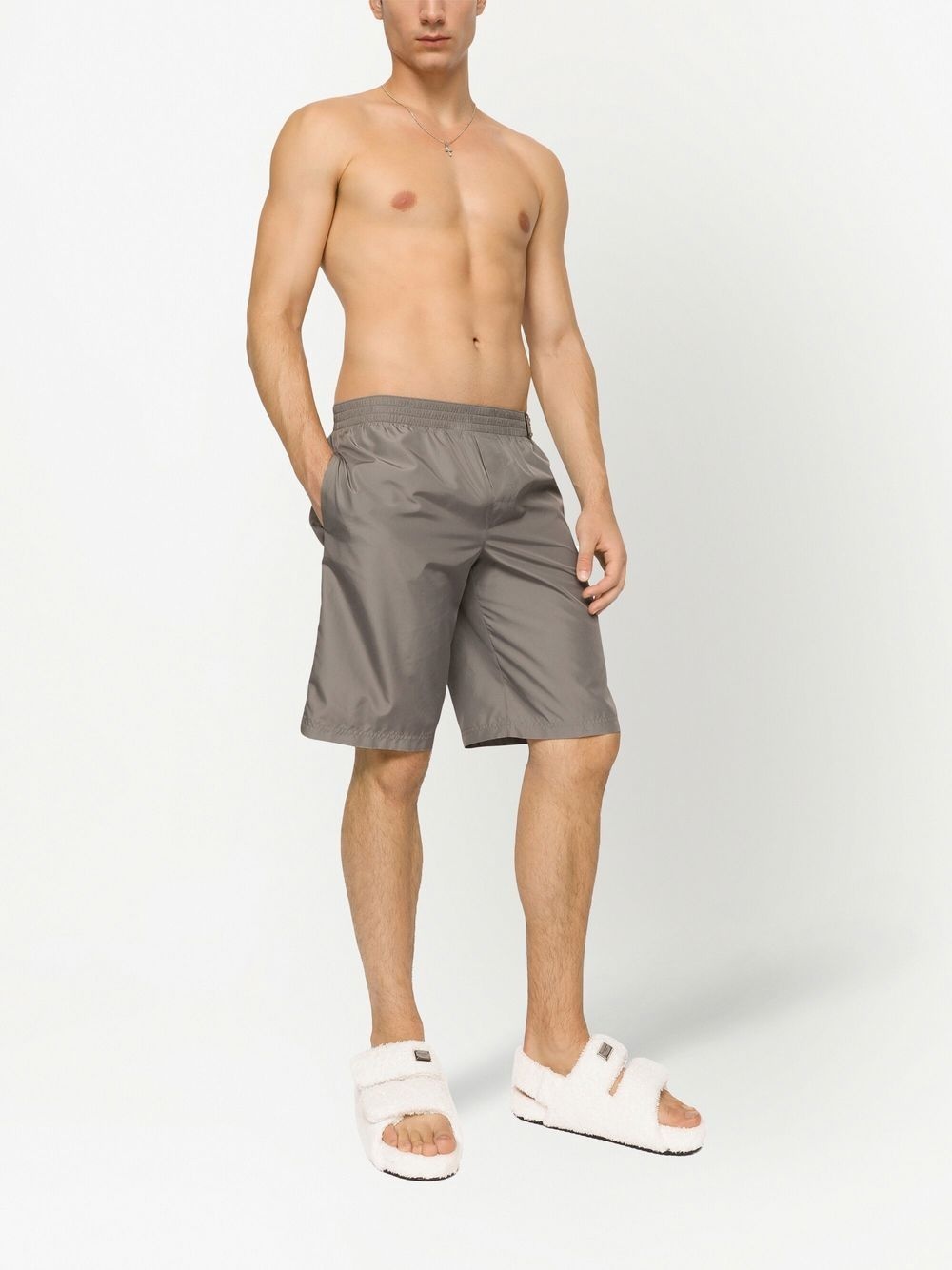 logo-patch detail swim shorts - 2