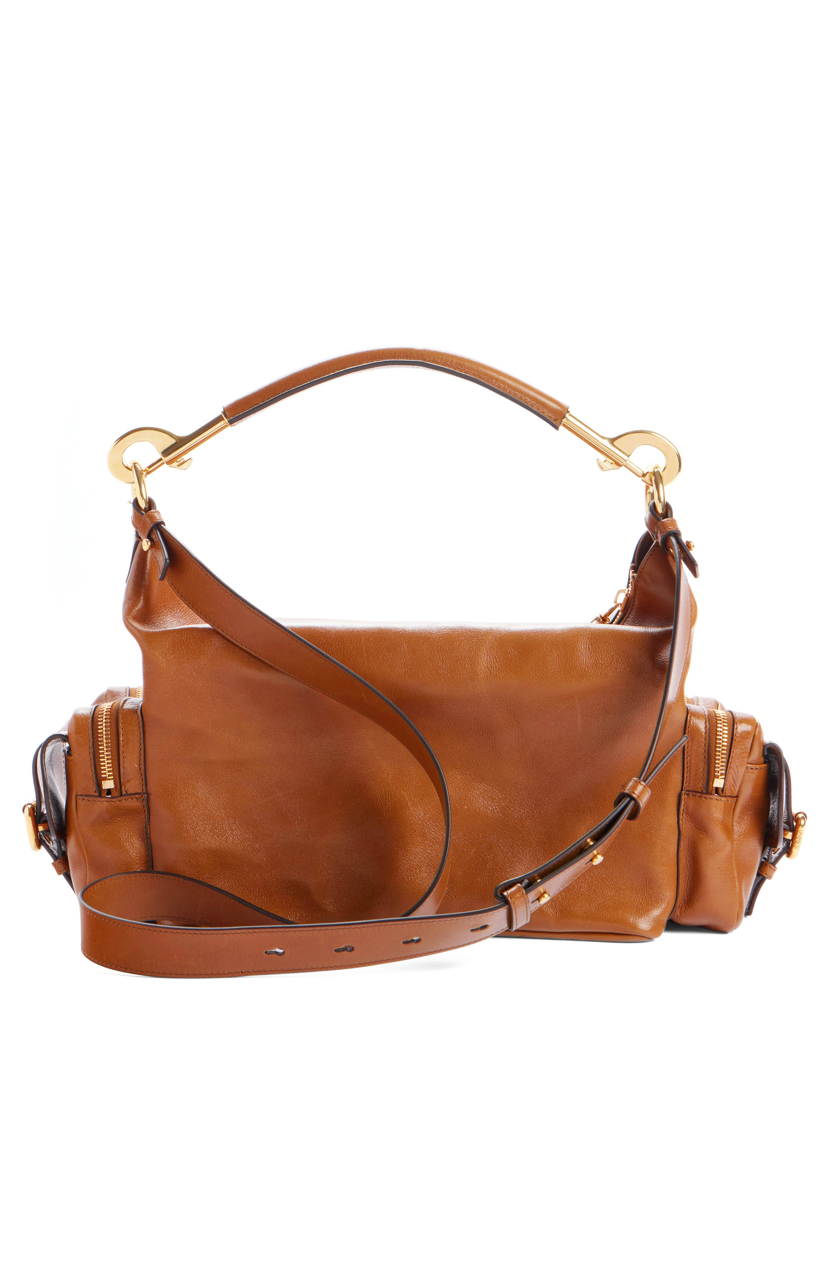 Chloé Camera Leather Top Handle Bag in Clay Brown at Nordstrom - 3
