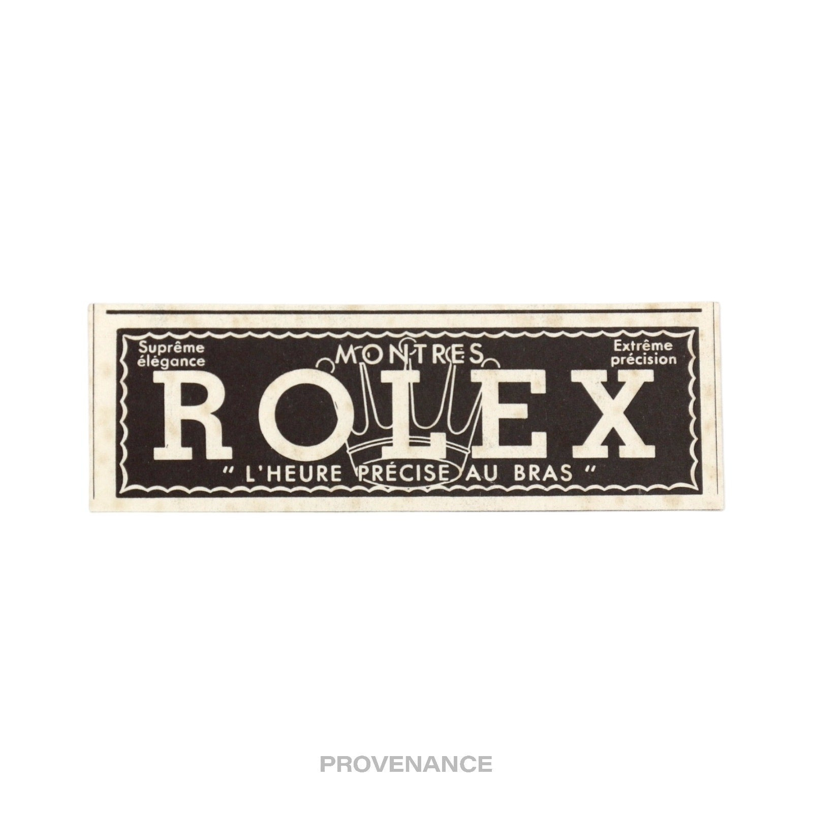 Rolex Antique Vintage Newsprint Ad - Crown Logo - 3