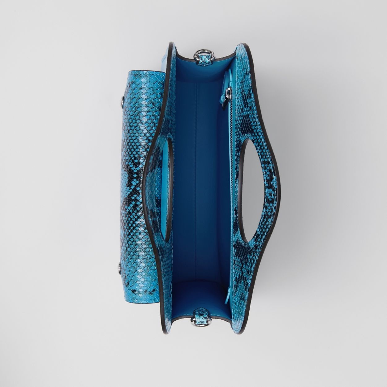 Mini Leather and Python Print Pocket Bag - 5