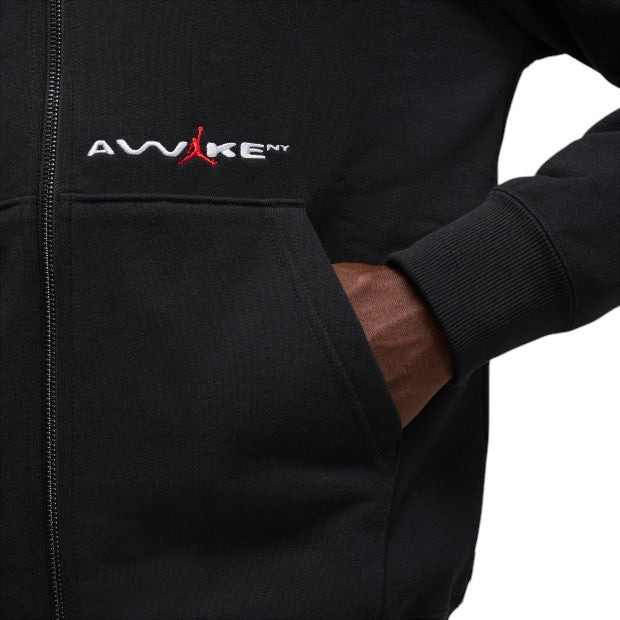Air Jordan x Awake NY Full-Zip Fleece Hoodie 'Black' IB7289-010 - 3