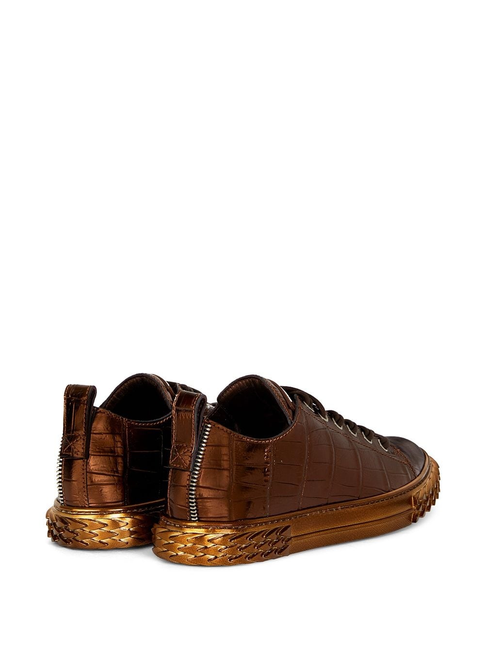 croco effect sneakers - 3