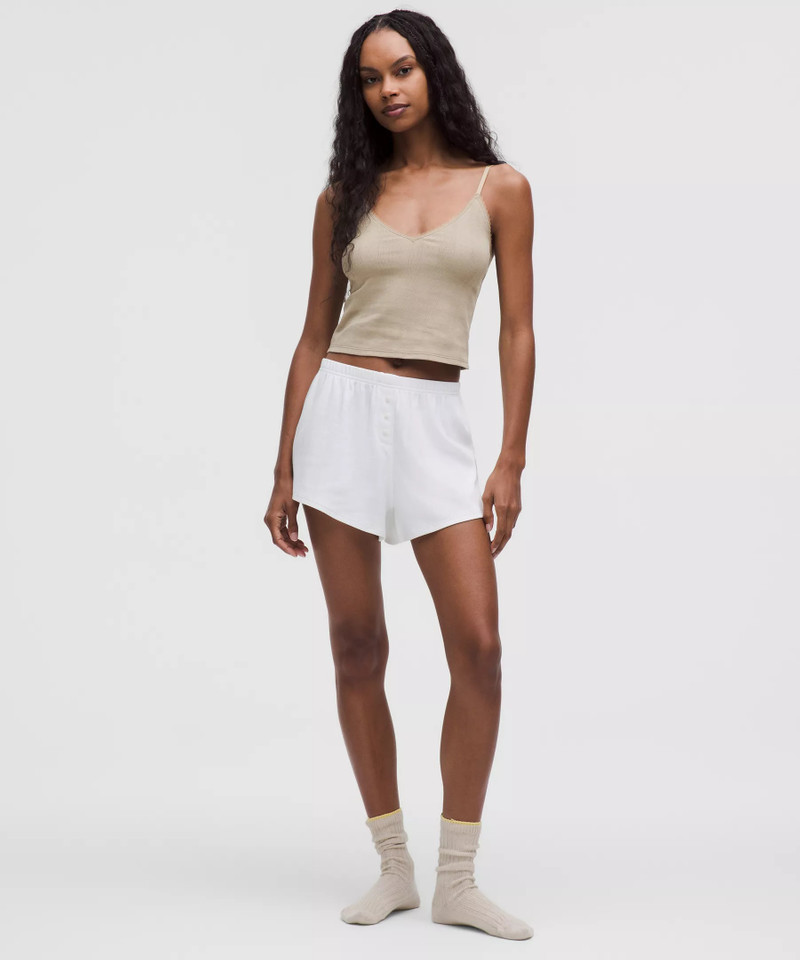 lululemon Cotton Pointelle Cropped Cami Tank Top outlook