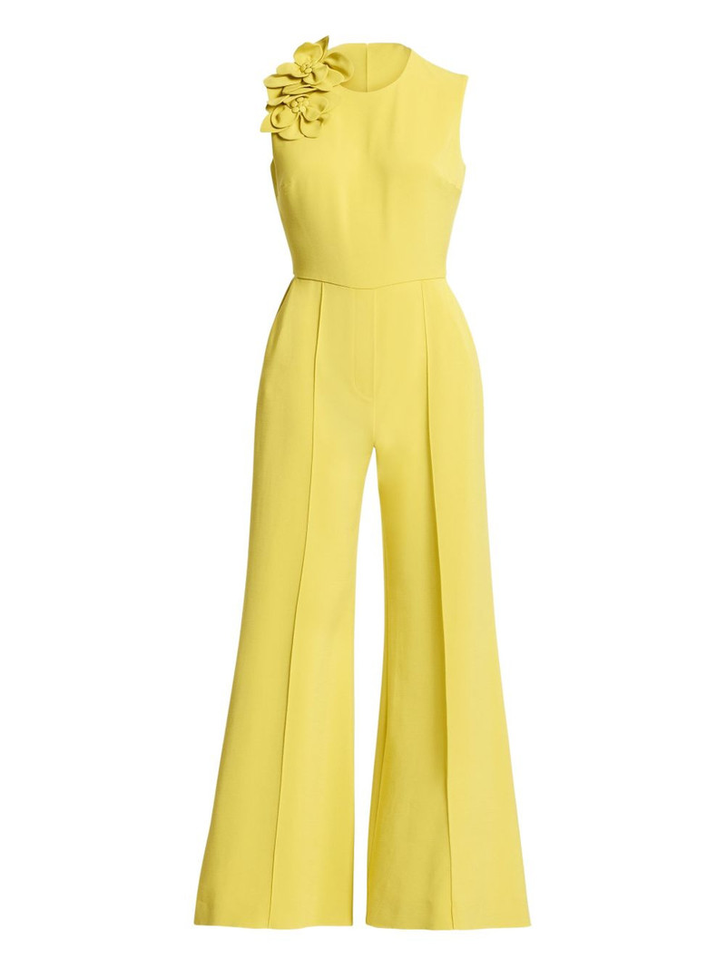 flower-appliqué jumpsuit 1
