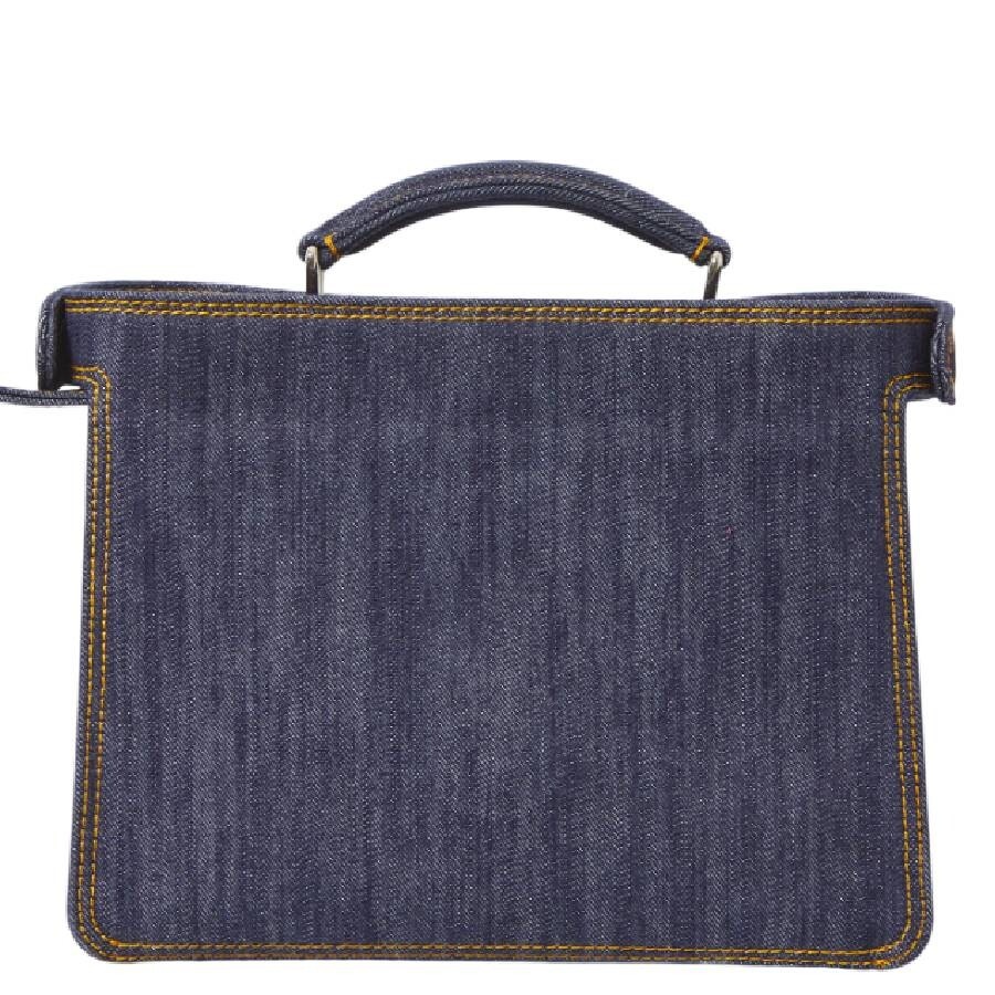 Fendi Peekaboo ISeeU  Mini Bag Denim-Effect Fabric. - 2