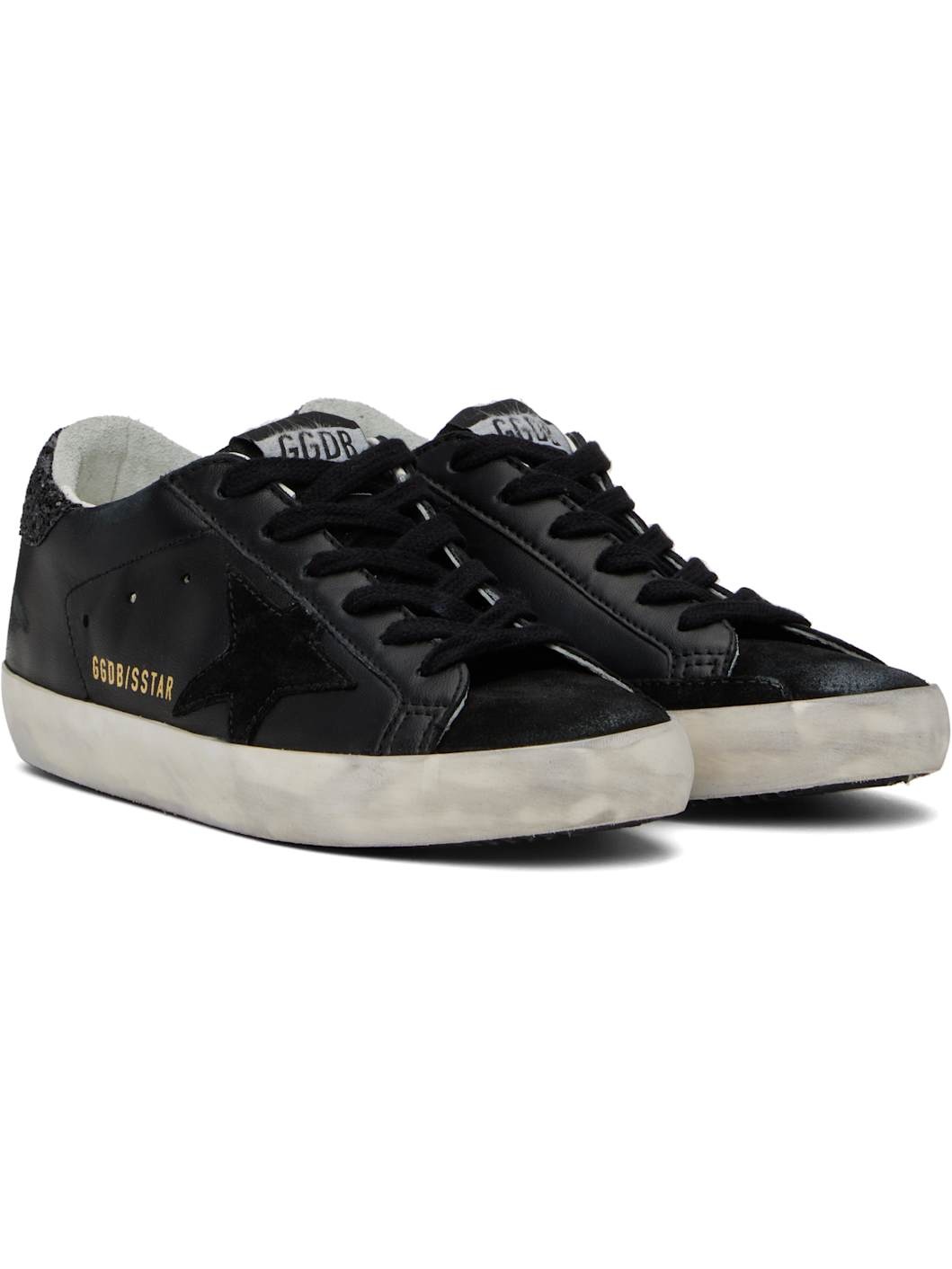 Black Super-Star Classic Sneakers - 4