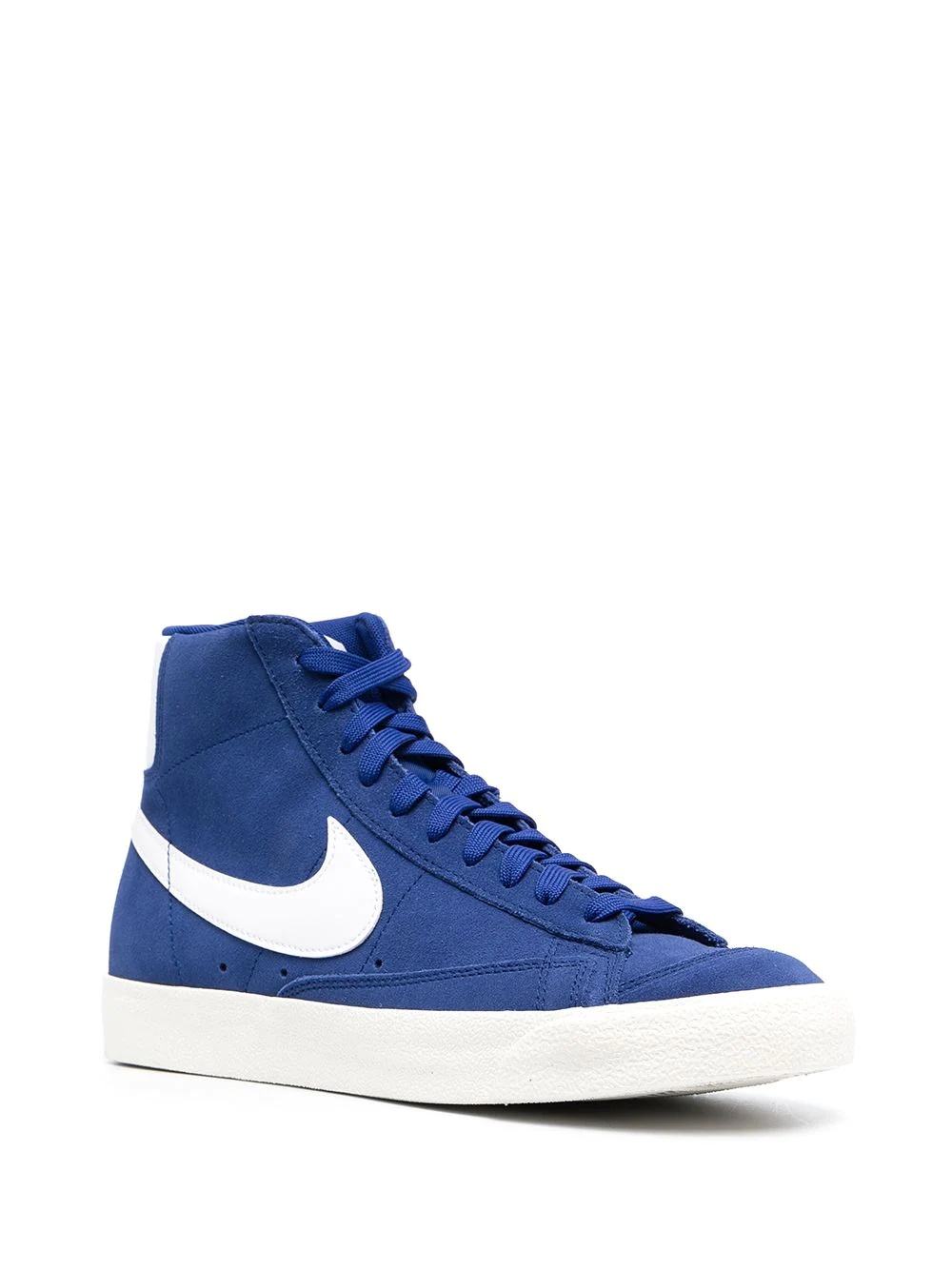 leather hi-top trainers - 2