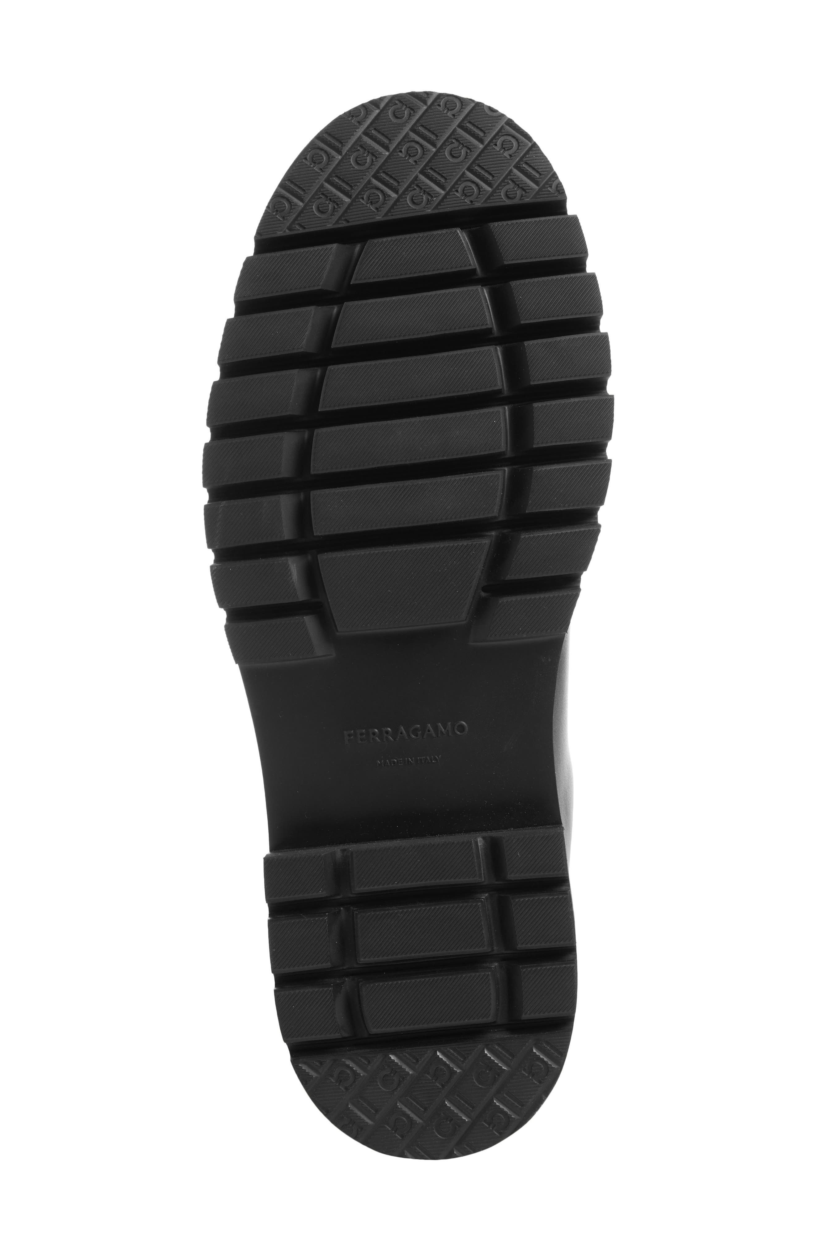 FERRAGAMO Lug Sole Chelsea Boot in Nero at Nordstrom - 6