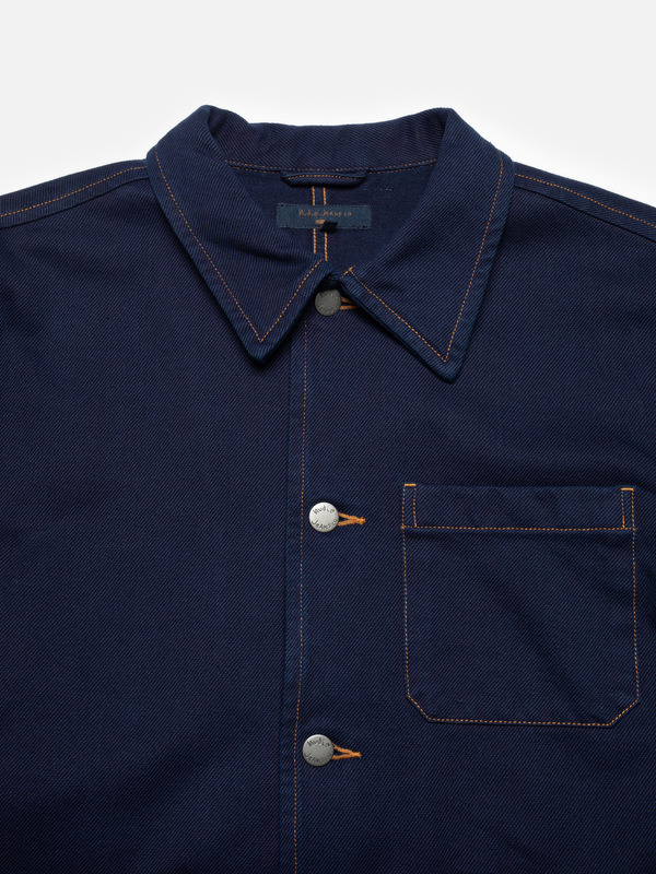 Barney Indigo Workwear Jacket Dark Blue - 2