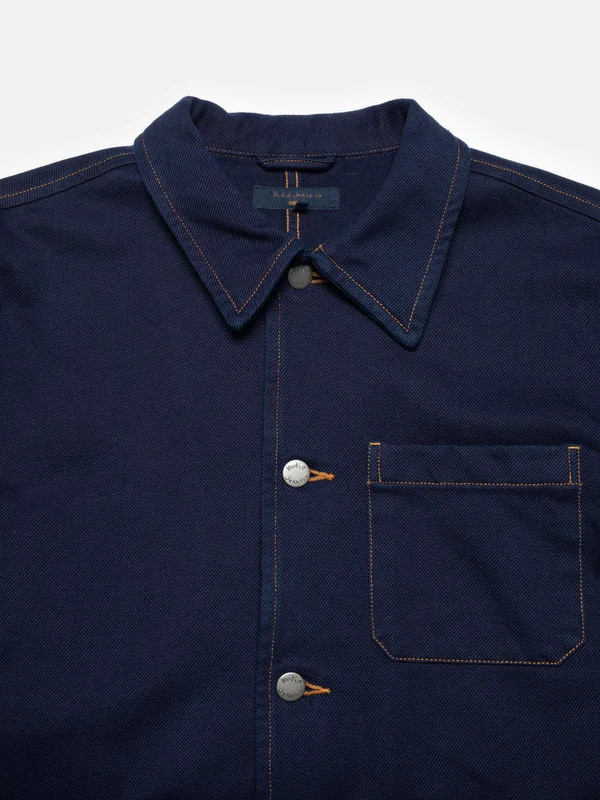 Barney Indigo Workwear Jacket Dark Blue - 1