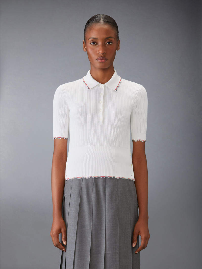 Thom Browne Silk Cotton Polo outlook