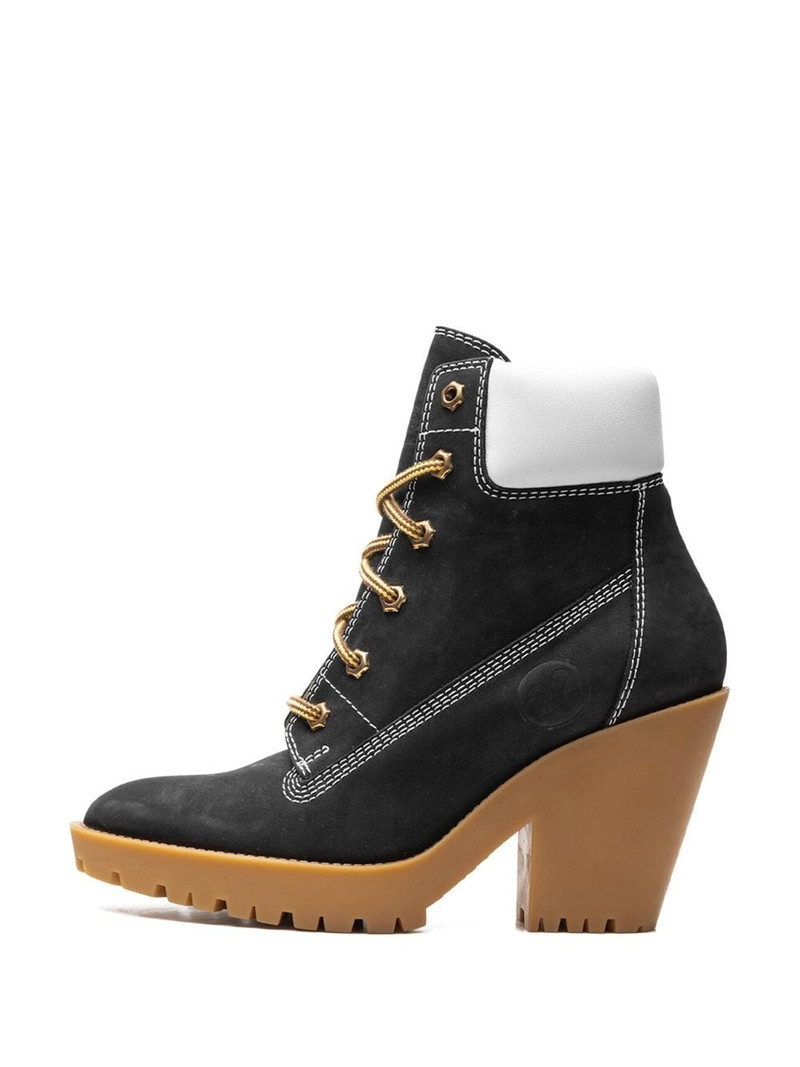 100mm lace-up suede boots 5