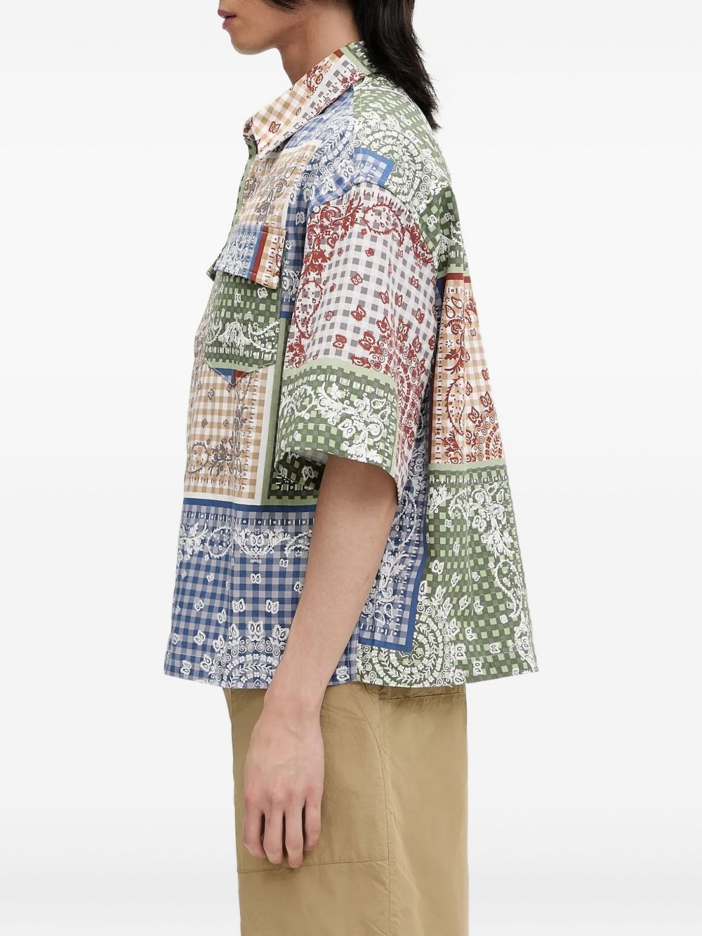 patchwork shirt - 2