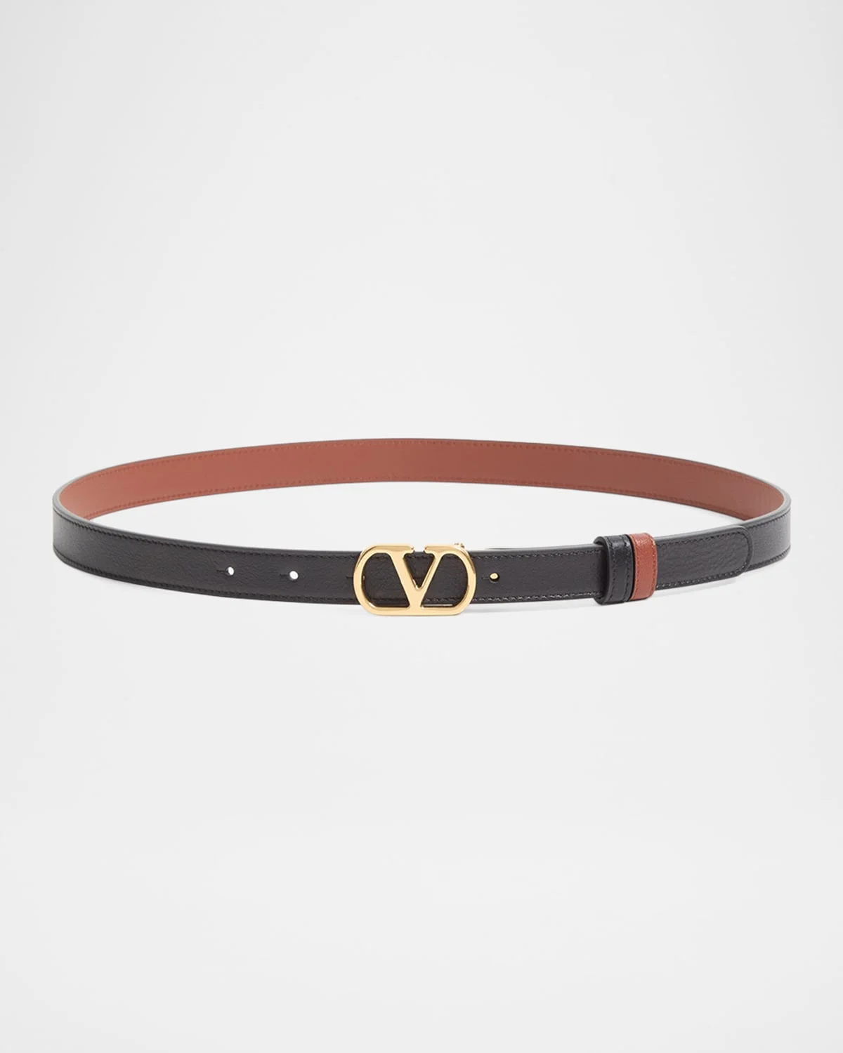 VLogo Signature Reversible Shiny Calfskin Belt 20MM - 1