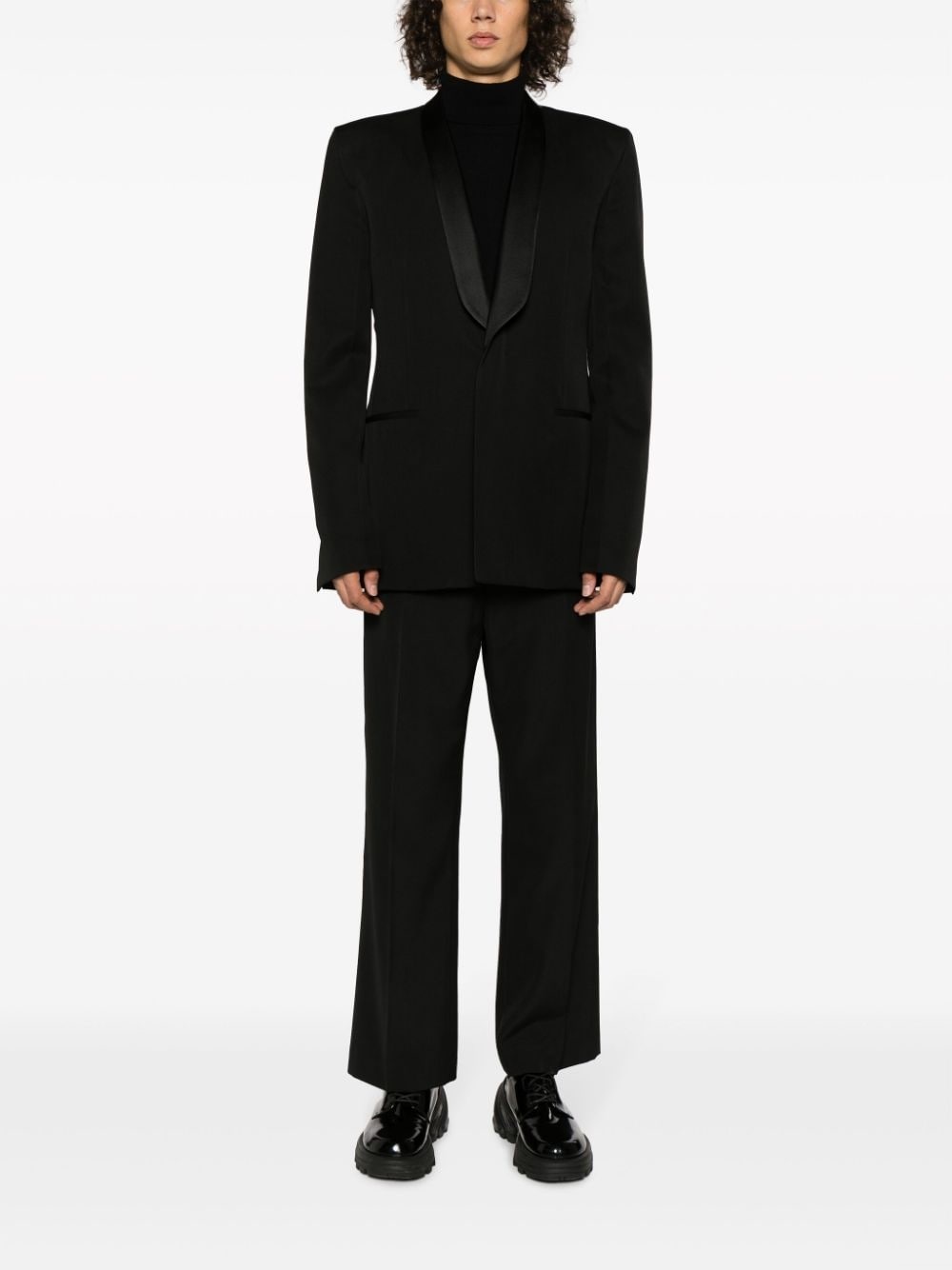 wool tuxedo jacket - 2