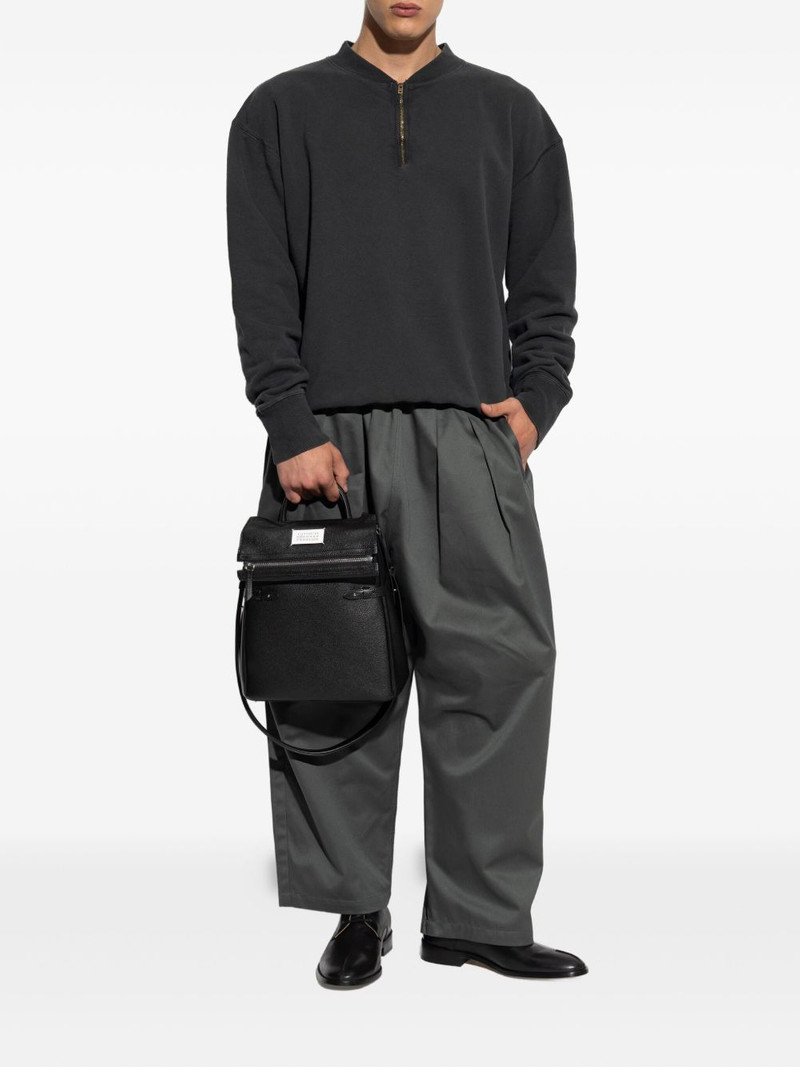 Maison Margiela half-zip cotton sweatshirt outlook