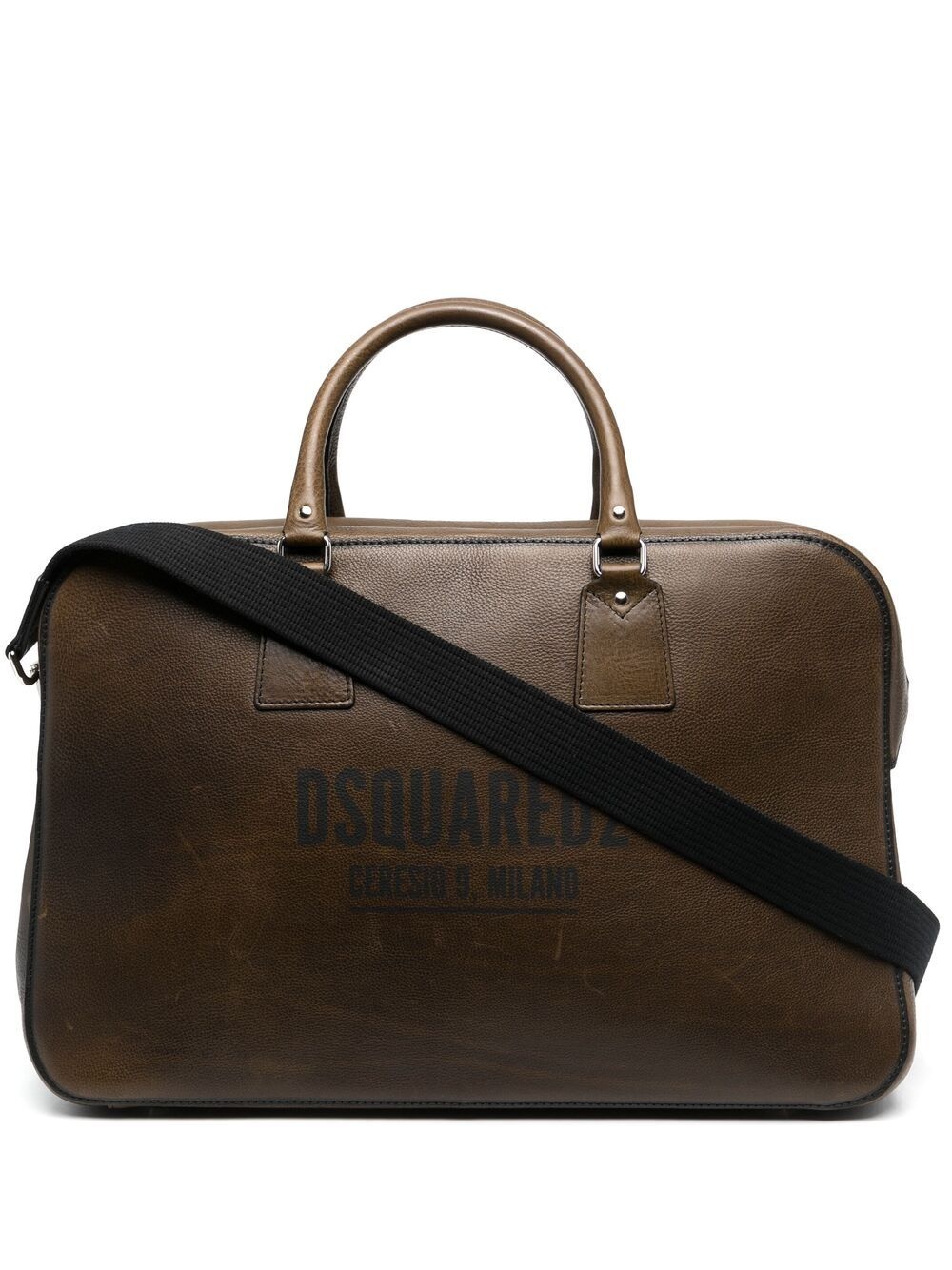 logo-print duffle bag - 1