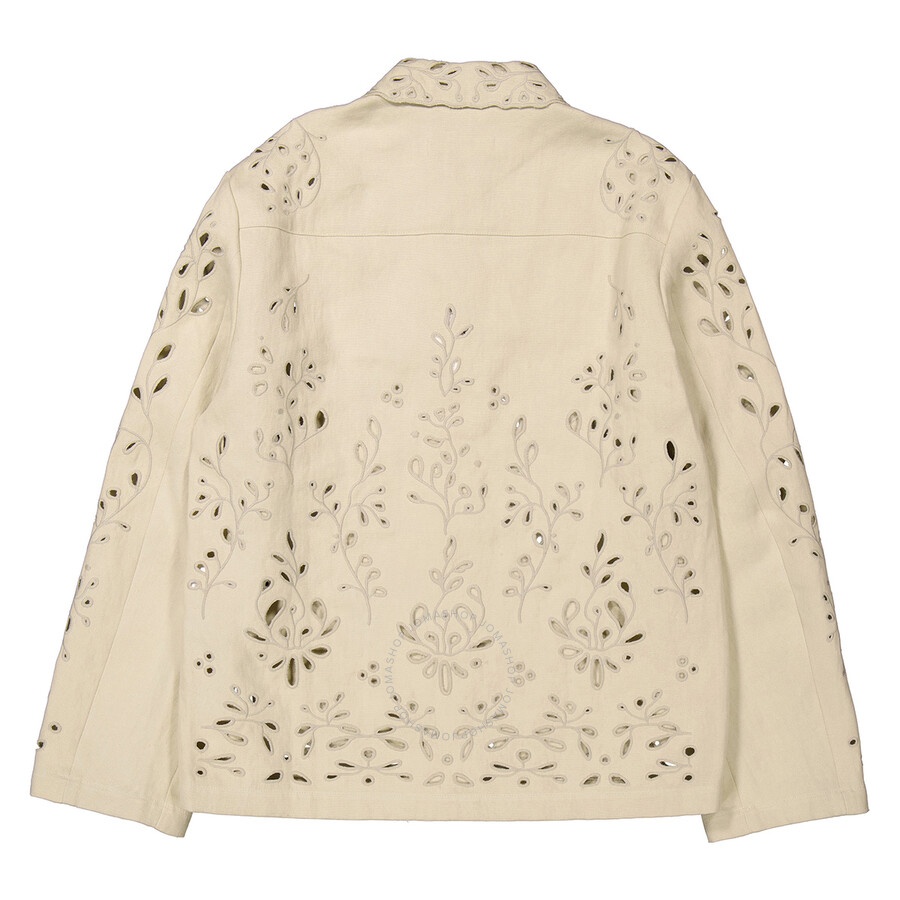 Chloe Ladies Embroidered Overshirt Jacket - 7