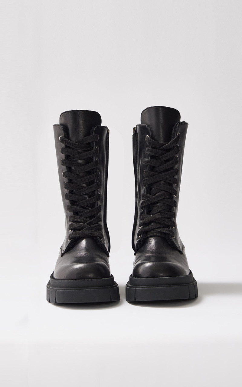 WARRIOR Lug sole leather combat boot 7