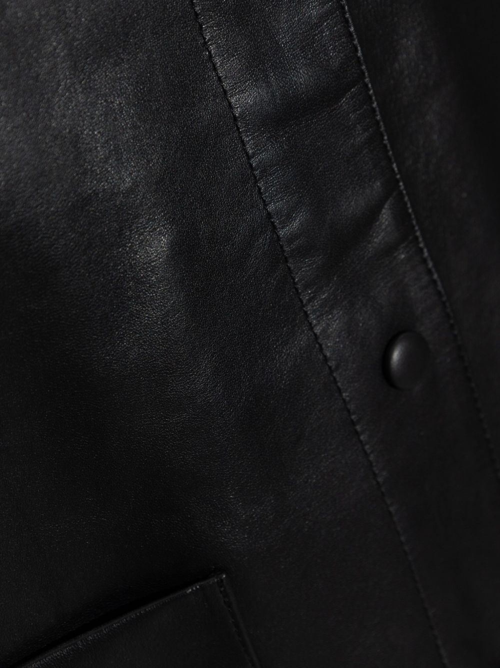 patch-pocket leather jacket - 5