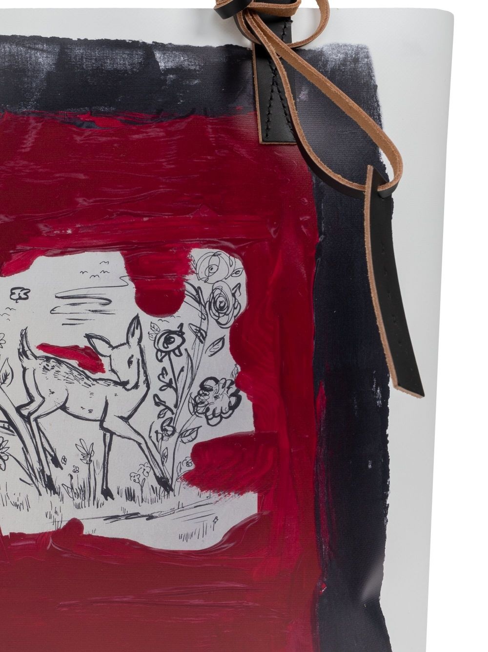 painterly-print tote bag - 5