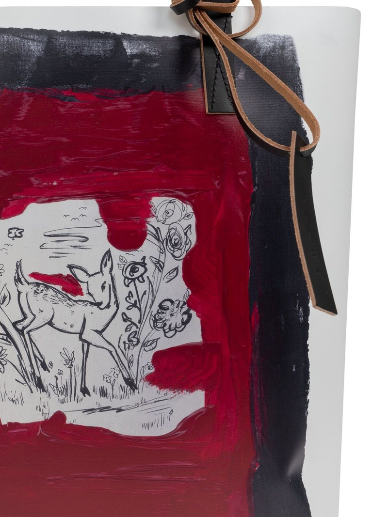 painterly-print tote bag 5
