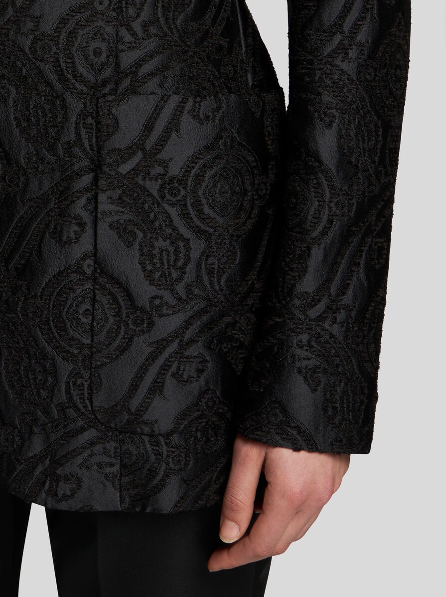 SILK JACQUARD JACKET - 2