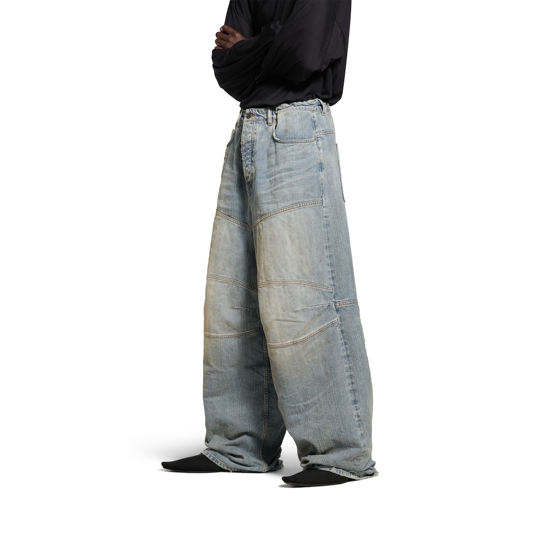 Men's Baggy Pants in Light Blue - 5