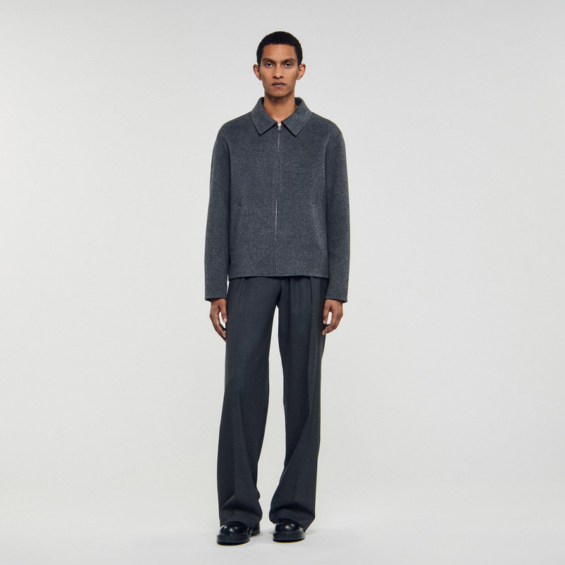 Sandro DOUBLE-FACED WOOL JACKET outlook