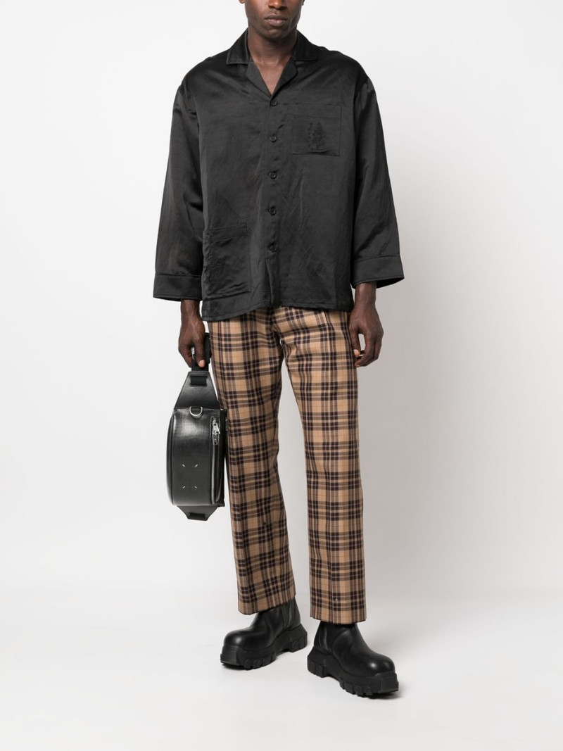 Enfants Riches Déprimés check-pattern straight-leg trousers outlook