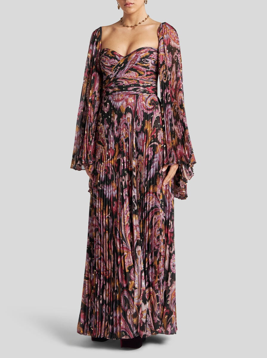 FIL COUPÉ SILK DRESS - 3