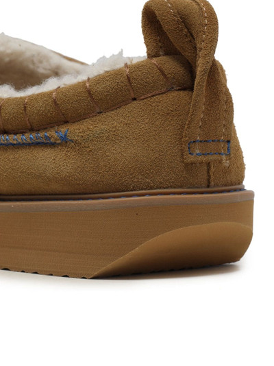 ADER error contrast-stitch suede loafers outlook