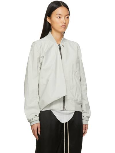 Rick Owens Grey Nylon Seb Flight Jacket outlook