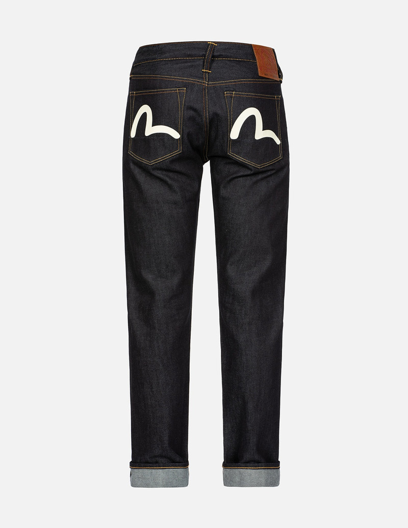 SEAGULL PRINT CARROT FIT DENIM JEANS #2027 14