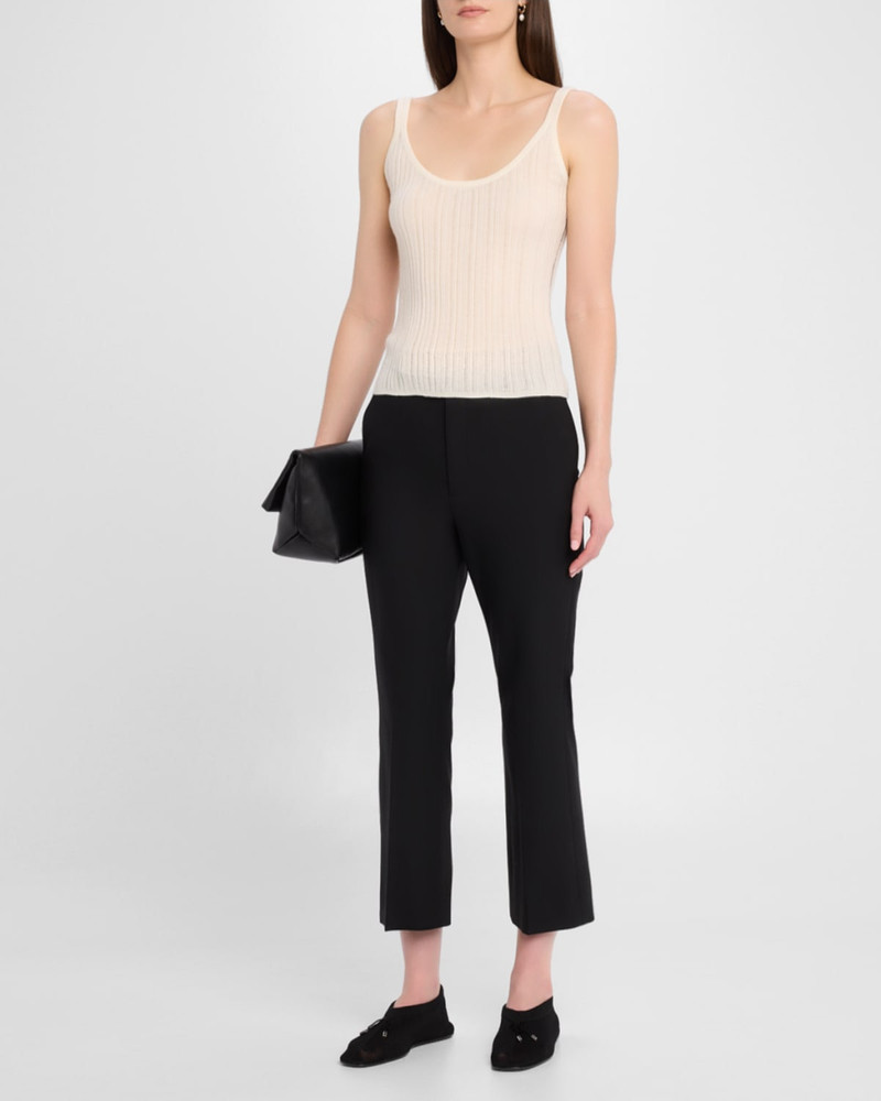 MARIA McMANUS High-Rise Straight-Leg Crop Trousers outlook