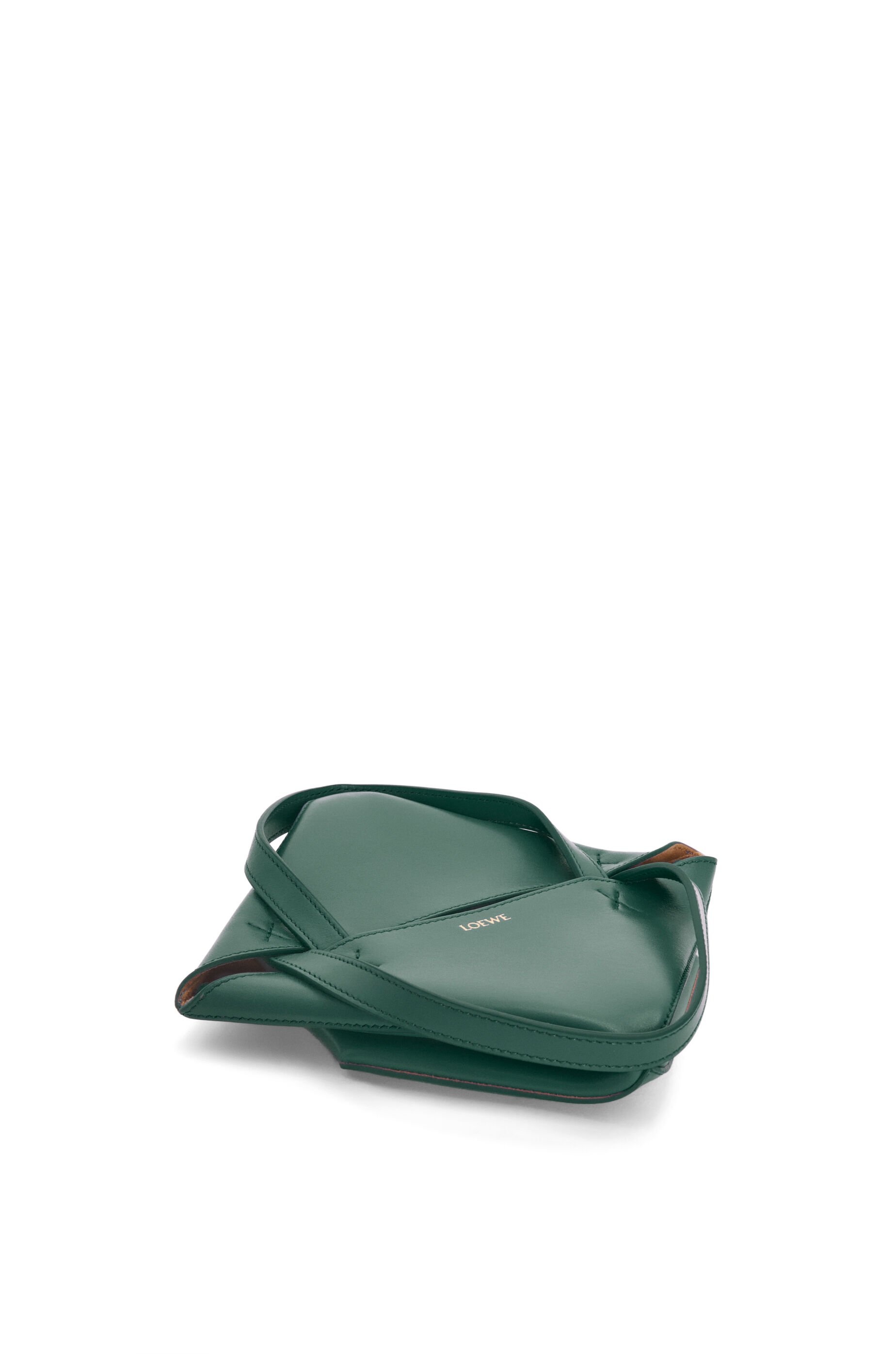 Mini Puzzle Fold tote in shiny calfskin - 4
